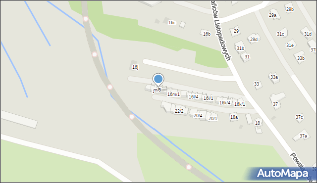 Rzeszów, Powstańców Listopadowych, 16m/4, mapa Rzeszów