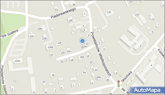 Rzeszów, Powstańców Wielkopolskich, 12, mapa Rzeszów