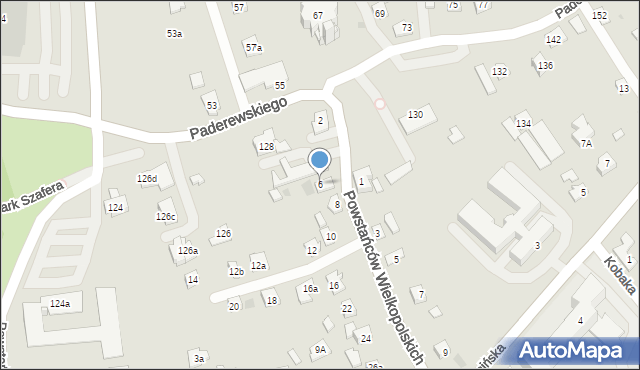 Rzeszów, Powstańców Wielkopolskich, 6, mapa Rzeszów