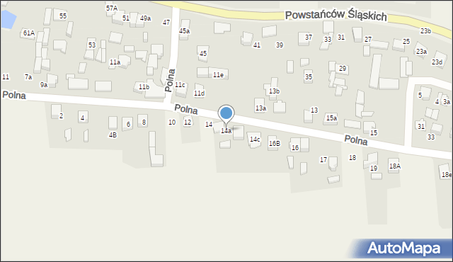 Sadów, Polna, 14a, mapa Sadów