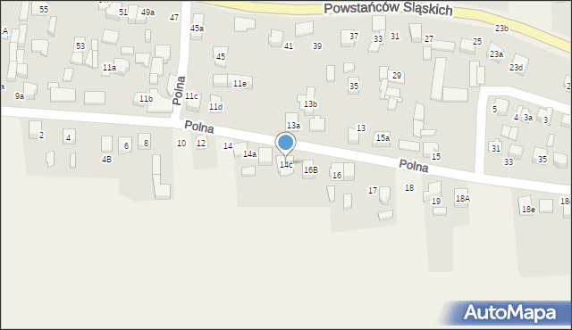 Sadów, Polna, 14c, mapa Sadów