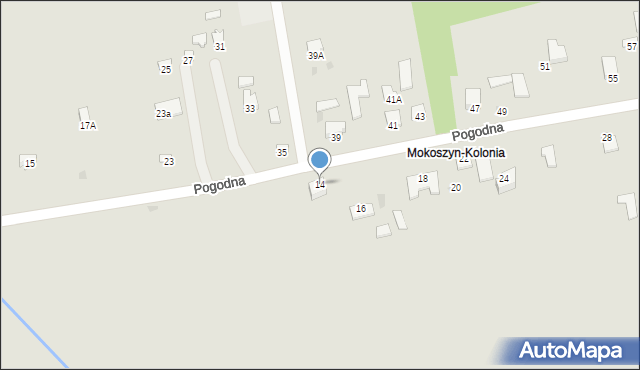 Sandomierz, Pogodna, 14, mapa Sandomierza