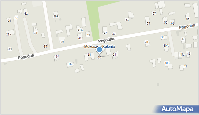 Sandomierz, Pogodna, 20, mapa Sandomierza