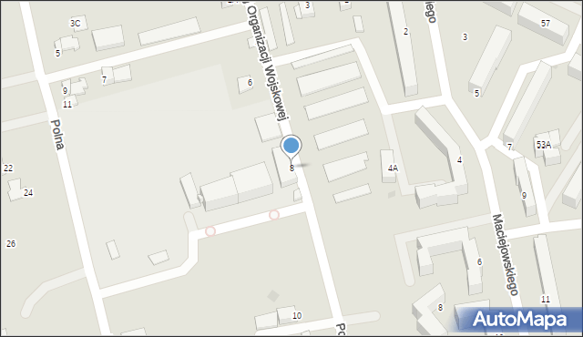 Sandomierz, Polskiej Organizacji Wojskowej, 8, mapa Sandomierza