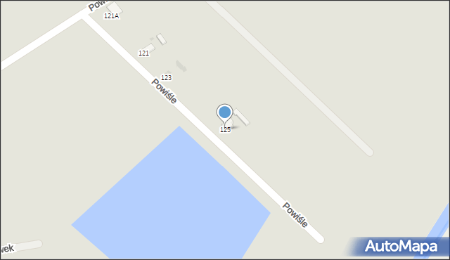 Sandomierz, Powiśle, 125, mapa Sandomierza