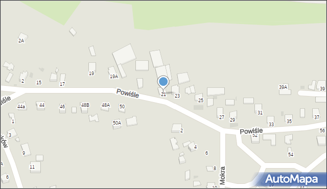 Sandomierz, Powiśle, 21, mapa Sandomierza