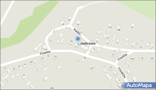 Sandomierz, Powiśle, 5, mapa Sandomierza