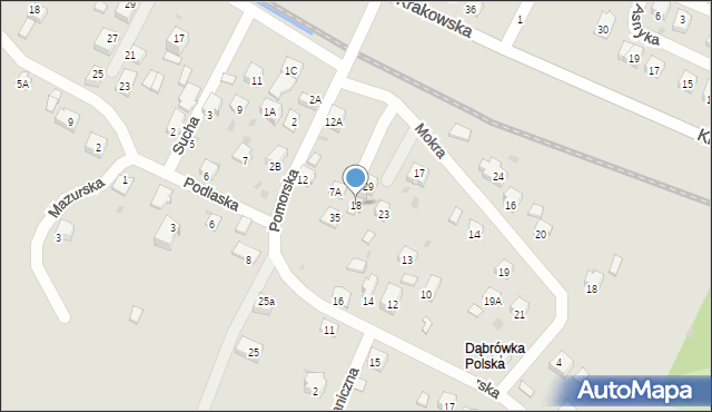 Sanok, Pomorska, 18, mapa Sanok