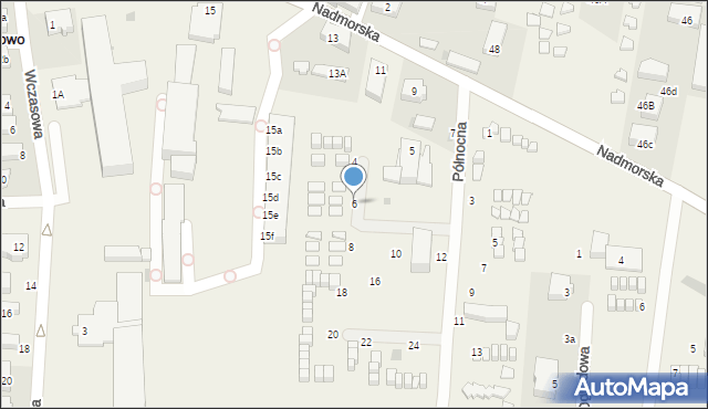 Sarbinowo, Północna, 6, mapa Sarbinowo