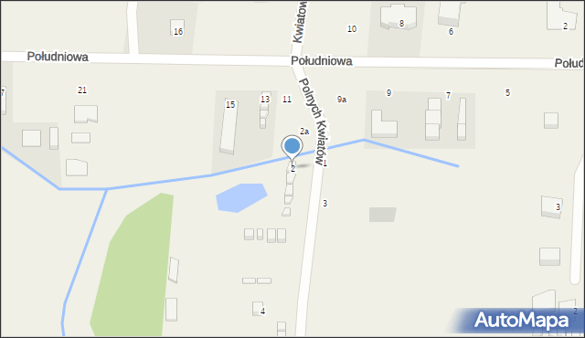 Sarbinowo, Polnych Kwiatów, 2, mapa Sarbinowo