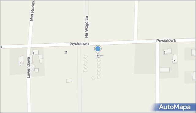 Sarbinowo, Powiatowa, 21, mapa Sarbinowo