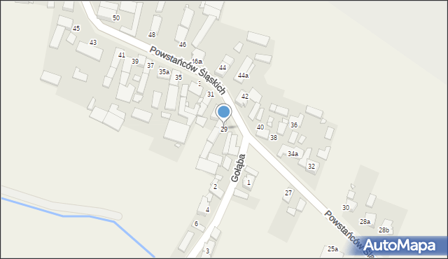 Schodnia, Powstańców Śląskich, 29, mapa Schodnia