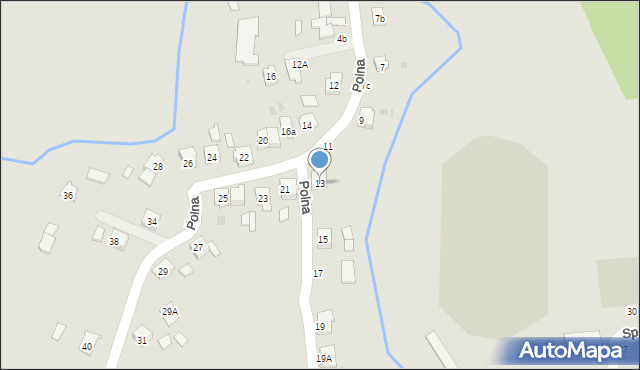 Sędziszów Małopolski, Polna, 13, mapa Sędziszów Małopolski