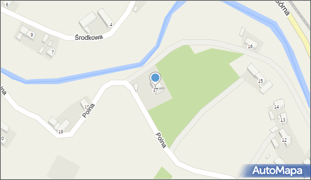 Sędziszowa, Polna, 17, mapa Sędziszowa