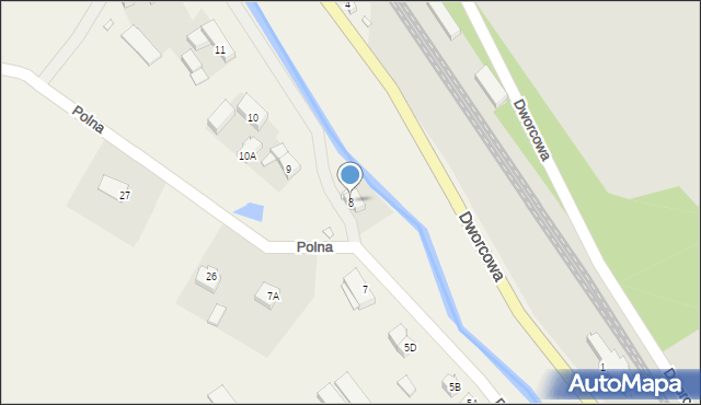 Sędziszowa, Polna, 8, mapa Sędziszowa