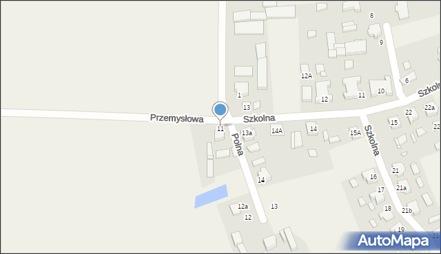 Sękowo, Polna, 11, mapa Sękowo