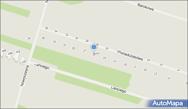 Serock, Ponadczasowa, 25, mapa Serock