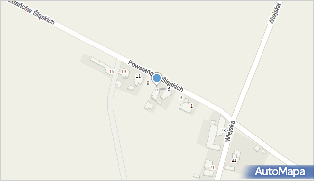 Siedlec, Powstańców Śląskich, 7, mapa Siedlec