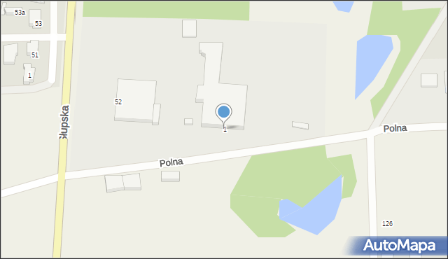 Siemianice, Polna, 1, mapa Siemianice