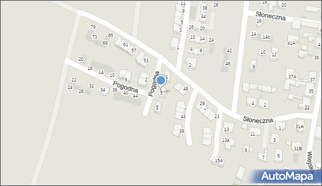 Siemianowice Śląskie, Pogodna, 3, mapa Siemianowice Śląskie