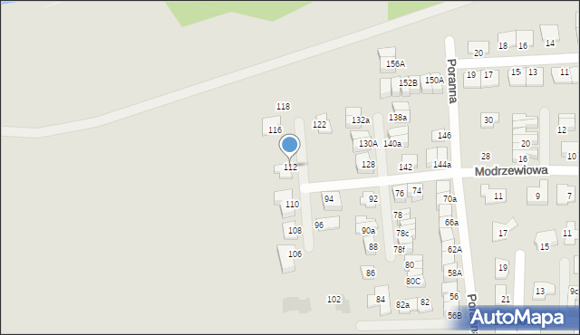 Siemianowice Śląskie, Poranna, 112, mapa Siemianowice Śląskie