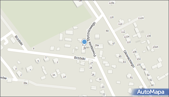 Siemiatycze, Powstania Styczniowego, 28, mapa Siemiatycze