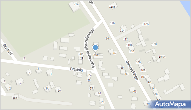 Siemiatycze, Powstania Styczniowego, 29a, mapa Siemiatycze