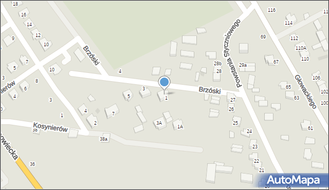 Siemiatycze, Powstania Styczniowego, 30, mapa Siemiatycze