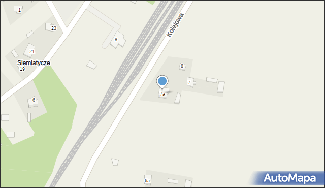 Siemiatycze-Stacja, Polna, 7a, mapa Siemiatycze-Stacja