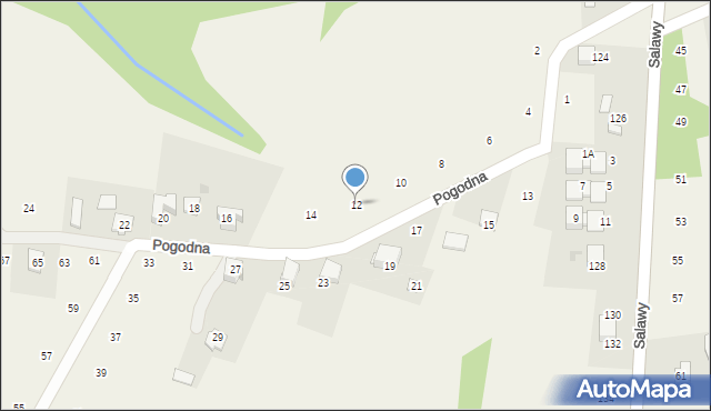 Siepraw, Pogodna, 12, mapa Siepraw