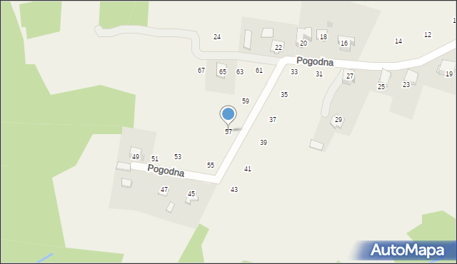 Siepraw, Pogodna, 57, mapa Siepraw