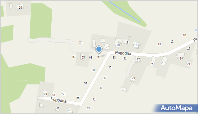 Siepraw, Pogodna, 61, mapa Siepraw