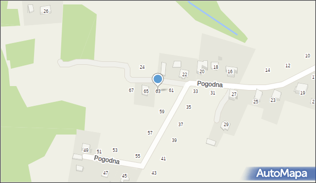 Siepraw, Pogodna, 63, mapa Siepraw