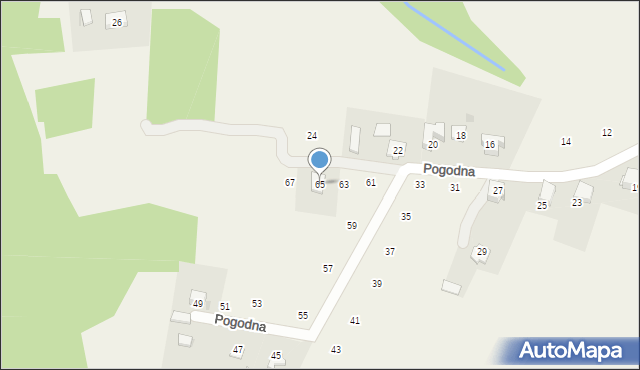 Siepraw, Pogodna, 65, mapa Siepraw