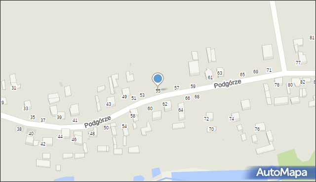 Sieradz, Podgórze, 55, mapa Sieradz