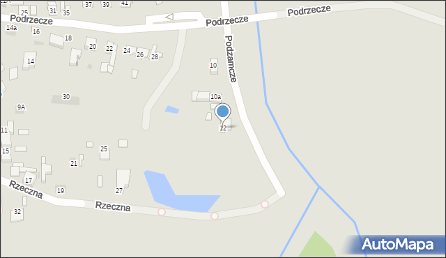 Sieradz, Podzamcze, 12, mapa Sieradz