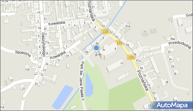 Sieraków, Poznańska, 6f, mapa Sieraków