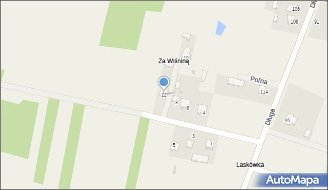 Sierosławice, Polna, 12, mapa Sierosławice