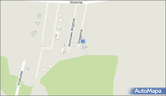 Siewierz, Podgórna, 11, mapa Siewierz