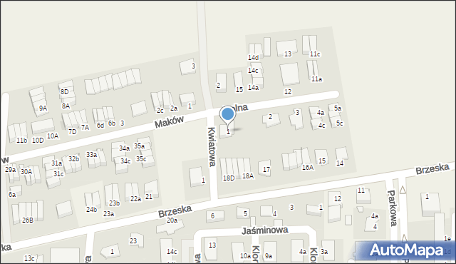 Skarbimierz-Osiedle, Polna, 1, mapa Skarbimierz-Osiedle