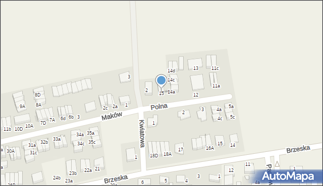 Skarbimierz-Osiedle, Polna, 15, mapa Skarbimierz-Osiedle