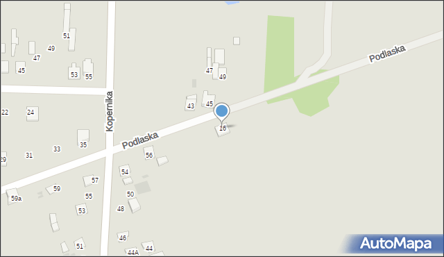 Skarżysko-Kamienna, Podlaska, 16, mapa Skarżysko-Kamienna