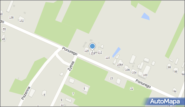 Skarżysko-Kamienna, Ponurego, 114, mapa Skarżysko-Kamienna