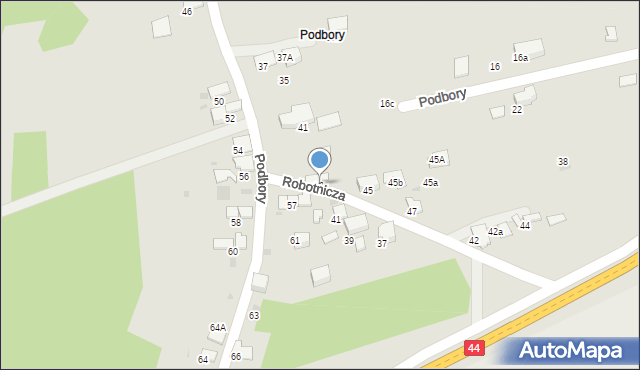 Skawina, Podbory, 39, mapa Skawina