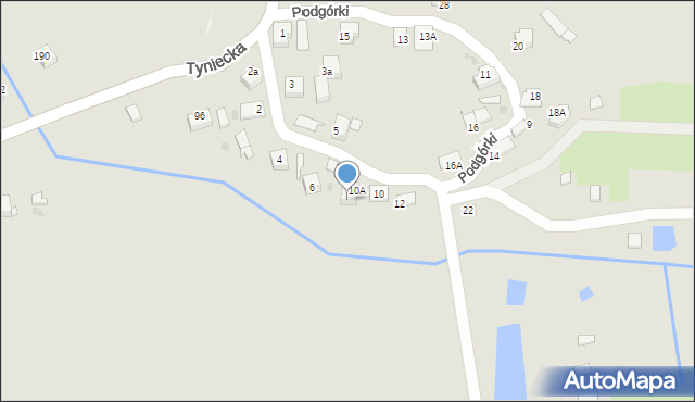 Skawina, Podgórki, 8, mapa Skawina