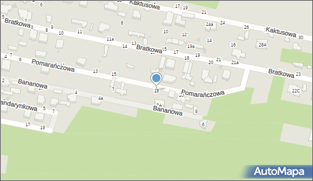 Skierniewice, Pomarańczowa, 18, mapa Skierniewic