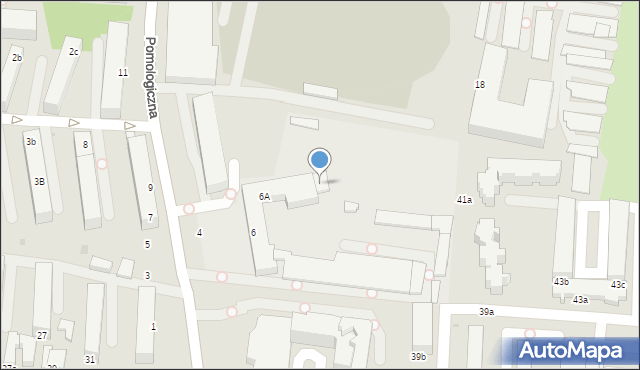 Skierniewice, Pomologiczna, 6A, mapa Skierniewic