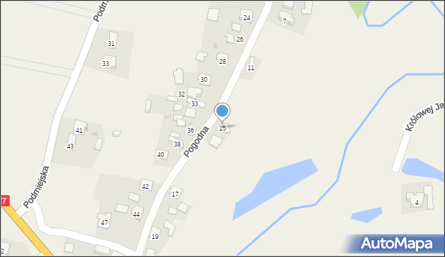 Skołoszów, Pogodna, 15, mapa Skołoszów