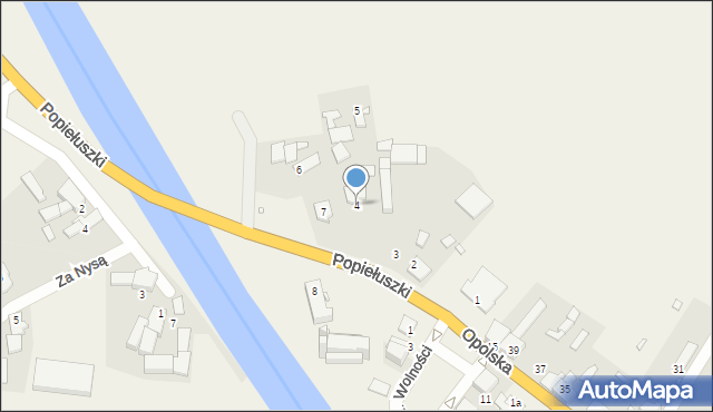 Skorogoszcz, Popiełuszki Jerzego, bł. ks., 4, mapa Skorogoszcz