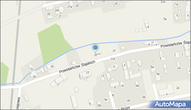 Skoroszyce, Powstańców Śląskich, 12, mapa Skoroszyce